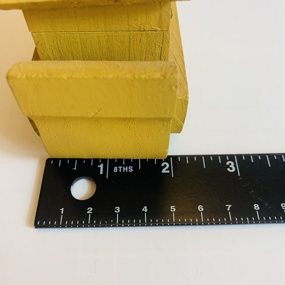 Vtg Rustic Wood Handmade Noah’s Ark Birdhouse Trinket Box Farmhouse Decor - Picture 13 of 14